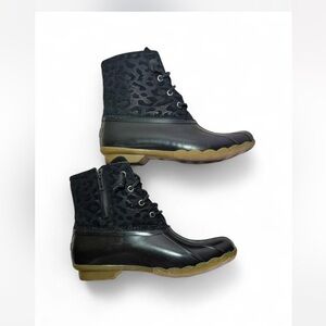 Sperry Black and Tan Women's Winter Boots